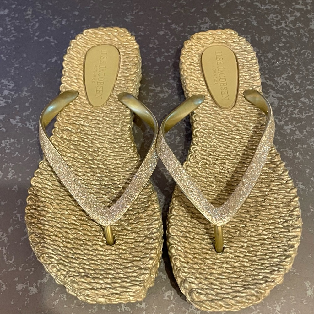 Ilsa Jacobson flip flops